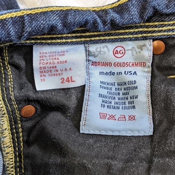 AG Adriano Goldschmied Dark Wash Jeans NWOT - Picture 3 of 5